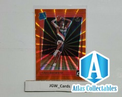 2021-22 Donruss Greg Brown III RC #245 Orange Laser HOLO Rated Rookie Blazers